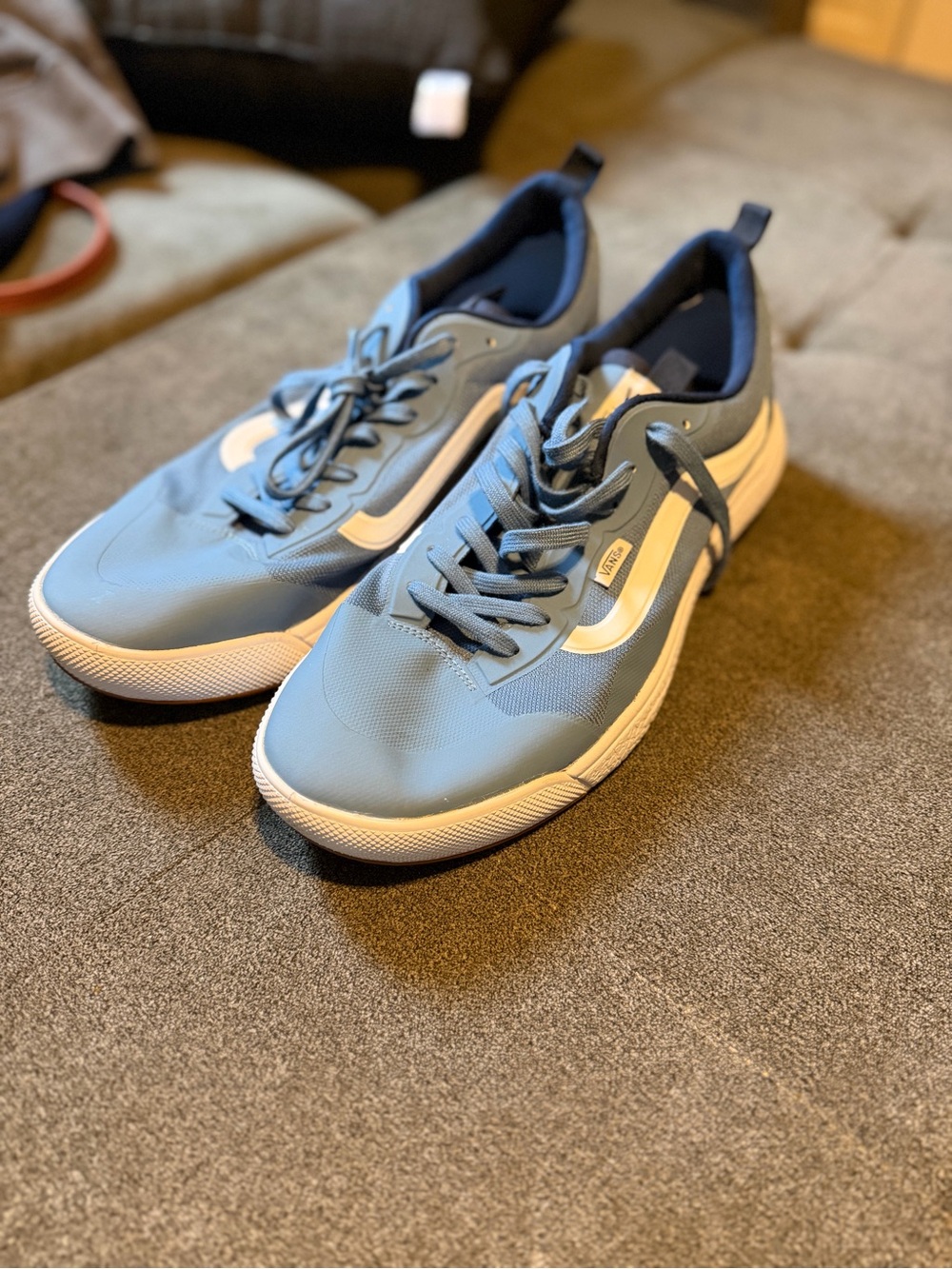 Men’s Vans Ultrarange Light Blue and White Sneakers